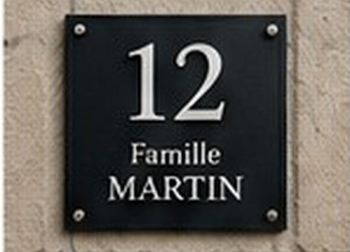 Plaques personnalisées
